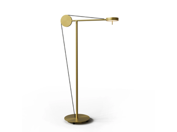 CERCLE & TRAIT - LED reading brass floor lamp by CVL Luminaires - view 2